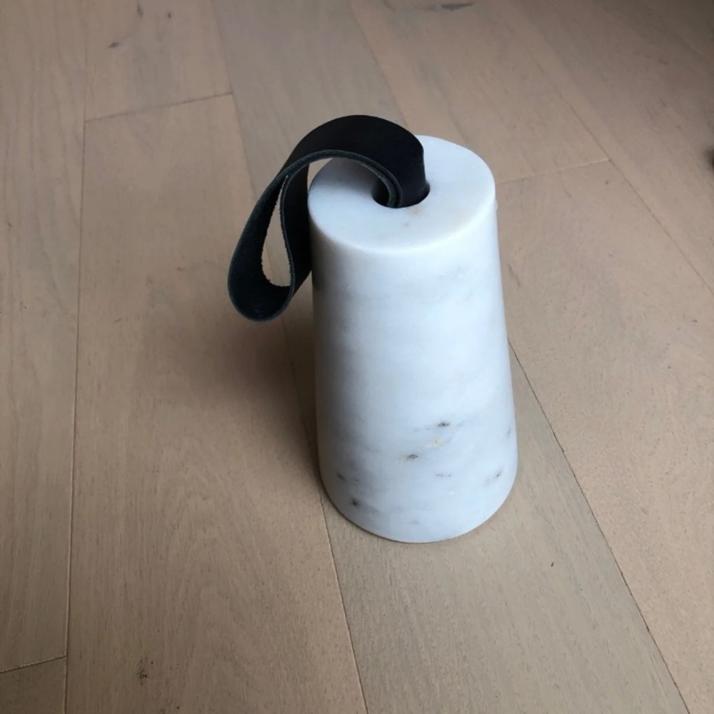 CB2 marble doorstop